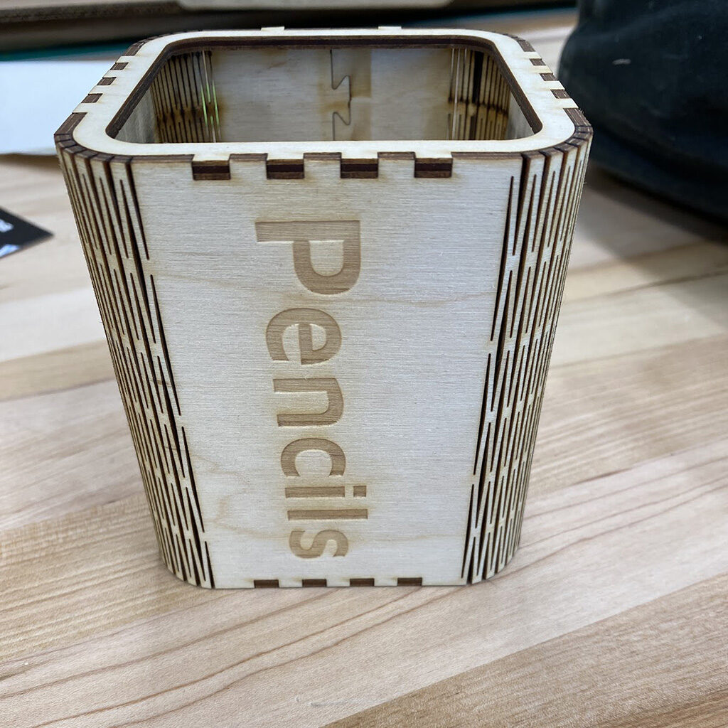 Pencil Holder Laser Example